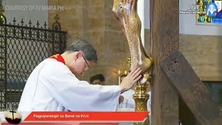 Veneration of the Cross led by Cardinal Tagle for Good Friday 2018 [upl. by Amerd]