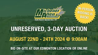 Michener Allen Industrial 3 Day Auction August 24 [upl. by Roper930]