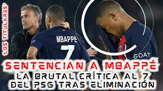 🔴¡LOSTITULARES DE MIÉRCOLES🔴 CRÍTICA BRUTAL a MBAPPE por ELIMINACIÓN del PSG en CHAMPIONS 💥 [upl. by Schnorr407]