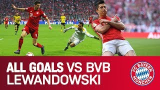 Robert Lewandowski  ALL goals vs Dortmund  FC Bayern [upl. by Mcnamara893]