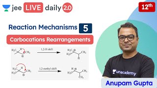 JEE Reaction Mechanisms L5  Carbocations Rearrangement  Unacademy JEE  Chemistry  Anupam Gupta [upl. by Viafore]