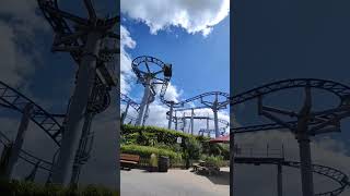 Cobra at Paultons Park is an intense rollercoaster and fun to ride rider coaster themepark [upl. by Ayanej]