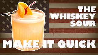 How to make a Whiskey Sour  Quick [upl. by Esiuole]