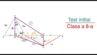 Test initial  Matematica  Clasa a 8a [upl. by Bohrer197]