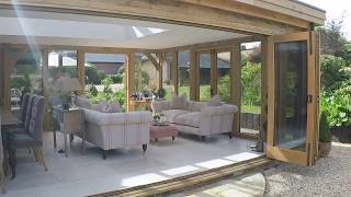 Stunning Prime Oak Orangery with BiFolding Doors Walk Through [upl. by Burman295]