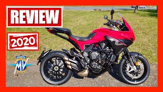 2020 MV Agusta Turismo Veloce 800 Rosso — Motorcycle Review [upl. by Aliahs]