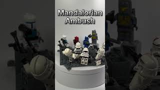 Mandalorian Ambush  Custom LEGO Star Wars Diorama  legoshorts thecompletesaga [upl. by Esinal192]