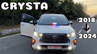 INNOVA CRYSTA 2018 FACELIFT TO 2024  ORIGINAL TOYOTA  INNOVA NEW MODEL  FINALLY 2024 UPDATED [upl. by Niles]