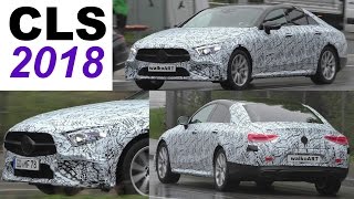 Mercedes Erlkönig CLS CLE  2018 weniger getarnt  prototype less camouflaged SPY VIDEO [upl. by Aztiram527]