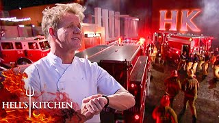 Service for the Services  Cooking For First Responders on Hells Kitchen [upl. by Keligot]