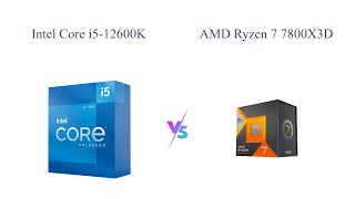 Intel Core i512600K vs AMD Ryzen 7 7800X3D 🆚 Which is Better [upl. by Inalaehak]