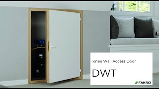 FAKRO DWT Knee Wall Access Door Installation Video [upl. by Akkahs]