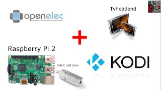 Raspberry Pi 2  OpenELEC Kodi  Tvheadend deutsch [upl. by Rhynd]