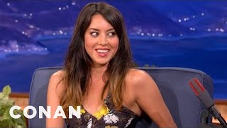 Aubrey Plaza On Her New Film quotSafety Not Guaranteedquot  CONAN on TBS [upl. by Akkimat]