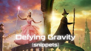 Cynthia Erivo Ariana Grande  Defying Gravity snippet compilation from WICKED [upl. by Akyssej]