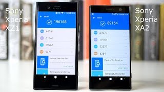 Sony Xperia XA2 vs Sony Xperia XZ1 [upl. by Ahsilif597]