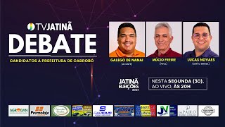 Debate TV Jatinã  Eleições 2024 Prefeitura de Cabrobó  30092024 [upl. by Braca]