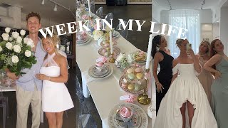 VLOG Getting my Bridesmaid Dresses Bridal Shower Festivities Tahoe House Decor Updates [upl. by Tobey501]