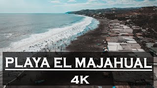 Playa el Majahual El Salvador sv I Drone 4K [upl. by Ellerud]