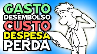 Diferença entre GASTO DESEMBOLSO CUSTO DESPESA e PERDA [upl. by Pero313]