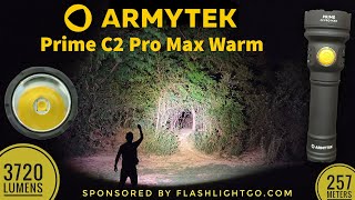 Armytek Prime C2 Pro Max Warm  Powerful EDC Flashlight 3720 lumens 257 meters throw [upl. by Derek]