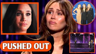 Miley Cyrus SHOCK FANS by PUSHING Meghan OffStage at 2024 Disney Legends Awards After ComX Uninvited [upl. by Enilhtak105]