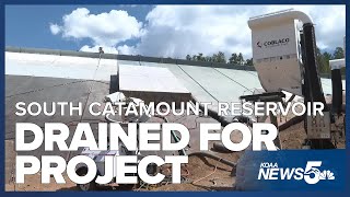 South Catamount Reservoir drained for dam rehabilitation project [upl. by Assel]