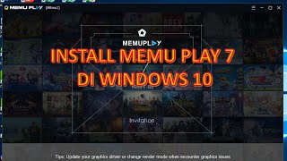 Cara install memu play 7 di windows 10 recommended emulator [upl. by Luhem733]