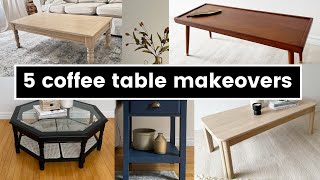 5 MUST SEE MAKEOVERS  Coffee Table Compilation [upl. by Aicirt]