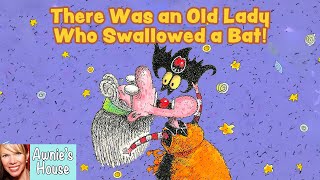 🦇 Kids Book Read Aloud THERE WAS AN OLD LADY WHO SWALLOWED A BAT A Very Funny Halloween Story [upl. by Xer692]