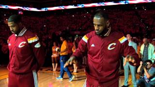 LeBron James Pays Tribute to Kyrie Irving Pregame [upl. by Ylrebmek253]