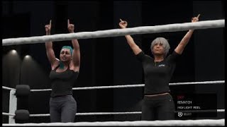 WWE 2K19 Ashley n Angel Won [upl. by Welby869]