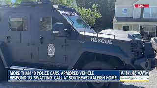 Neighbors respond to prank swatting incident at southeast Raleigh home [upl. by Yclek912]