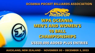 WPA PREDATOR OCEANIA 10 BALL CHAMPIONSHIP  10 Ball Finals [upl. by Arihaz]