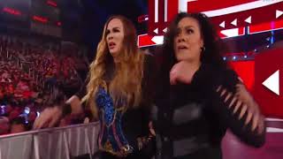 Natalya vs Nia Jax Raw March 11 2019 [upl. by Arytal776]