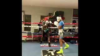 Emiliano Vargas using angles like Lomachenko in sparring [upl. by Ettener]