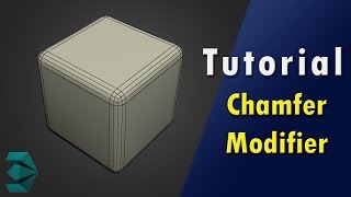 3ds Max Tutorial  Chamfer Modifier [upl. by Cos]