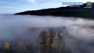 Castle in a cloud  HautKoenigsbourg in Eastern France [upl. by Shulins]