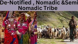 Denotified  Nomadic amp SemiNomadic Tribes  UPSC Anthropology Class 04  Sabeel Sir [upl. by Muriah]