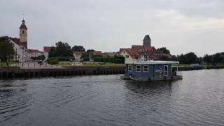 Mit dem Hausboot über die Peene in Anklam  Boot fahren in OVP Vorpommern [upl. by Illoh131]