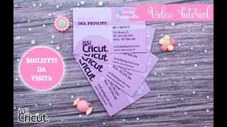 Biglietti da visita con Cricut Maker Video tutorial [upl. by Becker798]