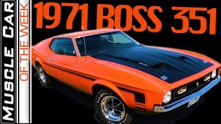 1971 Ford Mustang BOSS 351  Muscle Car Of The Week Episode 292 [upl. by Atteuqihc207]