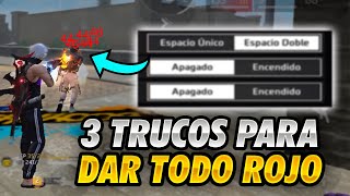 🔥 3 SECRETOS para dar TODO ROJO  LEVANTAR MIRA en FREE FIRE [upl. by Nevs227]