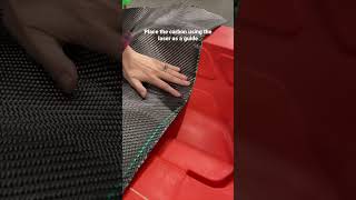 Setting a perfect v weave carbonfiber cars carbon [upl. by Allyce]