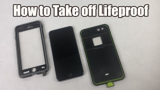 How to Take a Lifeproof Fre Case Off Any iPhone [upl. by Scrivings]