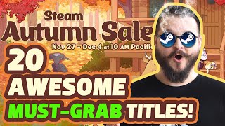 Steam AUTUMN SALE 2024 Grab these 20 Games Before the Sale ENDS [upl. by Farlay743]