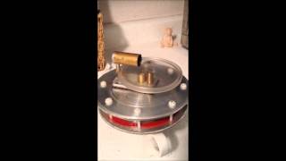 Flat Ringbom LTD Stirling engine [upl. by Namijneb268]