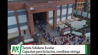 Capacitan a personal para licitación de Tarjeta Solidaria Escolar y coordinan entrega de este benefi [upl. by Harlow176]