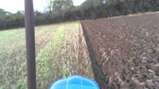 Fordson 6 cylinder Super Major ploughing with a Ransomes TS103 [upl. by Adaval466]