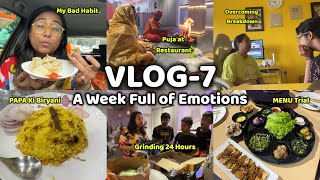 VLOG7 quotPuja Done Papa ki Biryani First MenuTrial Overcoming Breakdown amp morequot [upl. by Hollenbeck784]